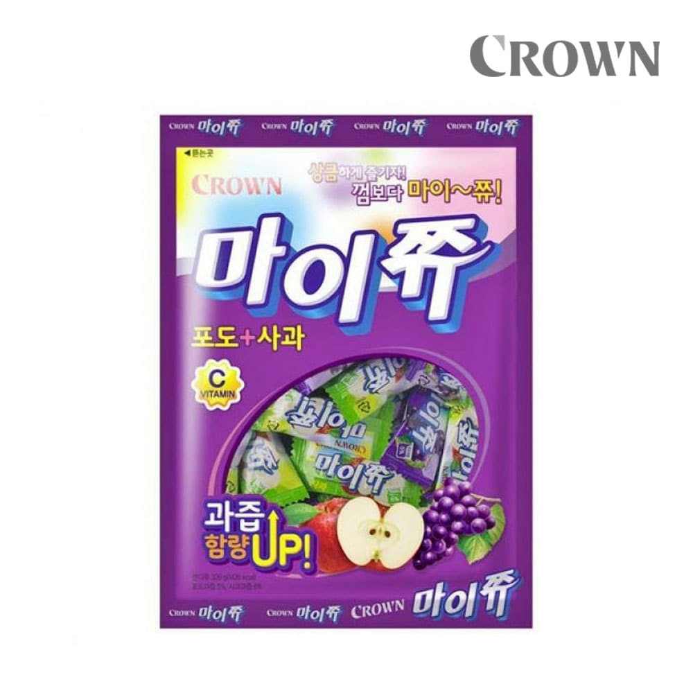 캔디 크라운 마이쮸 포도+사과 328gx10봉/사탕